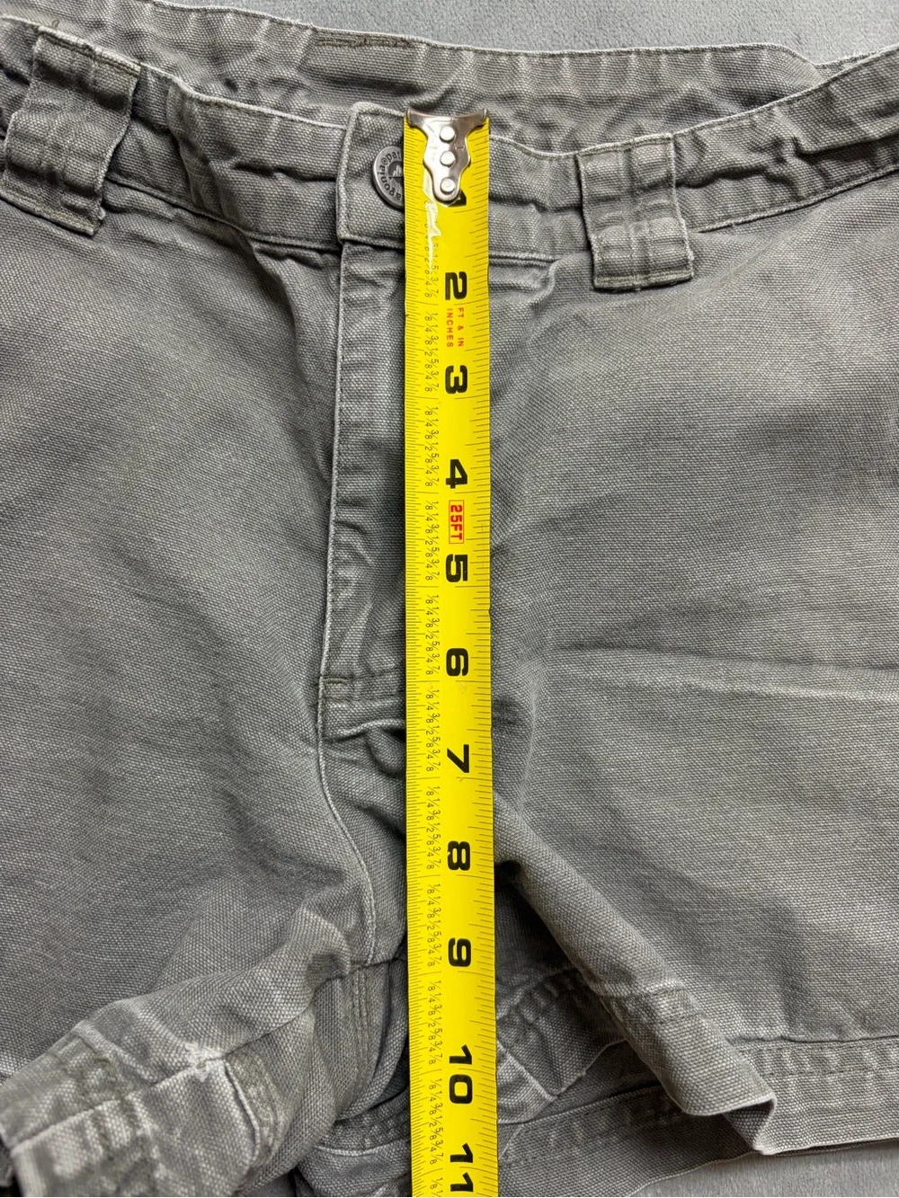 Patagonia Womens Shorts 8 Gray Organic Cotton Hiking Outdoor Utility Gorpcore - Picture 8 of 16